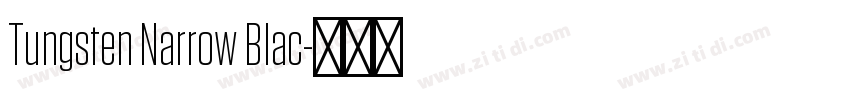 Tungsten Narrow Blac字体转换
